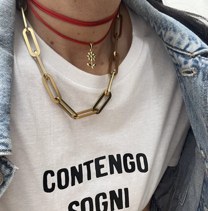 Choker cordino Rosso